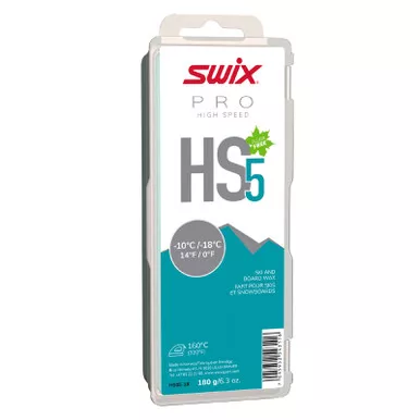 SWIX HS5 Turquoise -10°C/-18°C 180g Hard Wax (HS05-18)