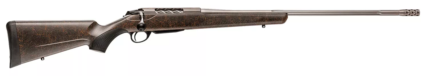 Tikka T3x Lite 6.5 PRC Rifle 24.30" Orange Webbed/Black JRTXRBS319