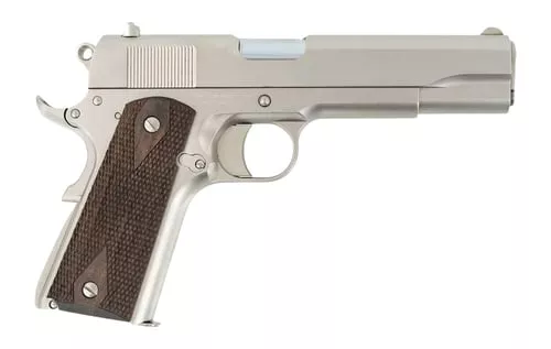 TISAS STAKEOUT 1911 38 SUPER 5" BBL 9RD WALNUT GRIP NICKEL