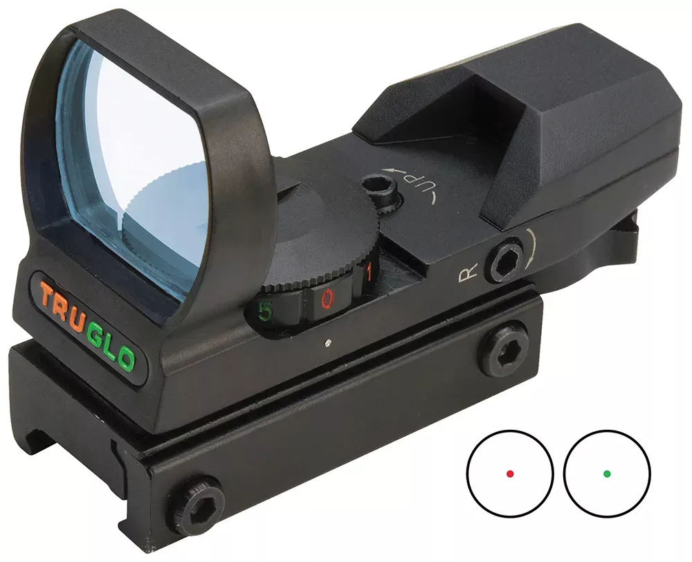 TruGlo Dual-Color 1x 34x24mm Red/Green Multi Reticle