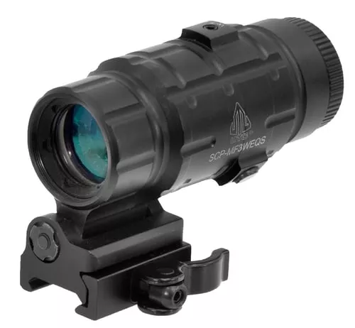 UTG 3X MAGNIFIER W/FTS QD MNT