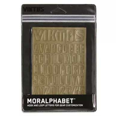 VIKTOS Moralphabet Coyote OSFA Hook and Loop Letters (2000103)
