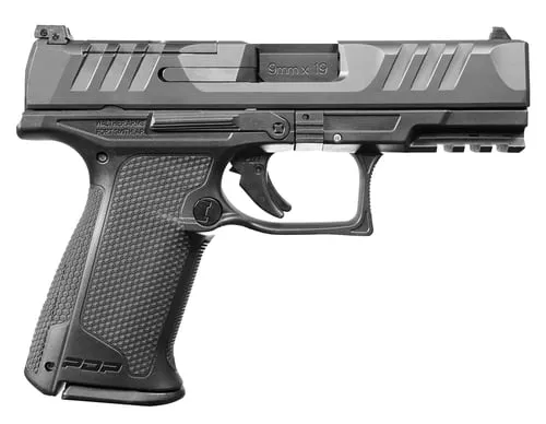 WALTHER PDP F OR 9MM 4" FS 10-SHOT BLACK POLYOMER FRAME