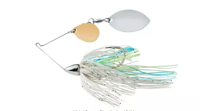 War Eagle Finnesse Nickel Frame Spinnerbait 5/16oz Shimmer Blue WE516N64
