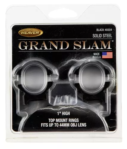 WEAVER GRAND SLAM RING 1" HIGH BLACK