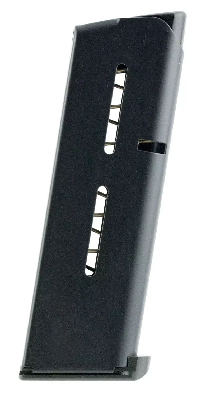 Wilson CombatOEMBlack Detachable with Lo-Profile Steel Floor Plate 7rd for 45 ACP 1911 Officer