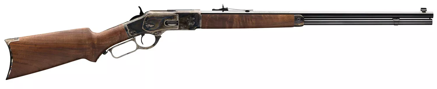 Winchester 44-40 Win 14+1, 24" Octagon Barrel, Color Case Hardened Rec, Walnut Stock