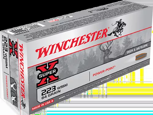 Winchester Ammo Super-X223 WSSM 64 gr Power-Point (PP) 20 Bx/10 Cs