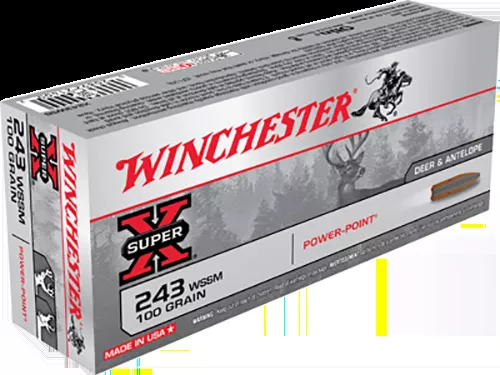 Winchester Ammo Super-X243 WSSM 100 gr Power-Point (PP) 20 Bx/10 Cs