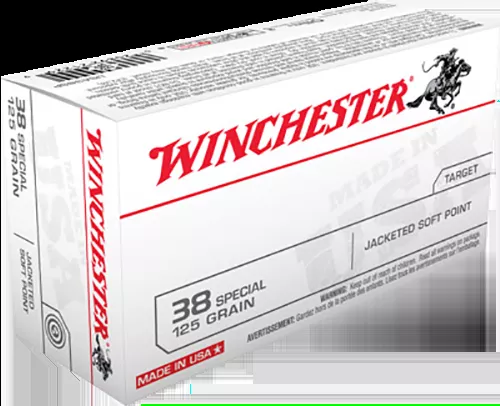 Winchester Ammo USA38 Special 125 gr Jacketed Soft Point (JSP) 50 Bx/10 Cs