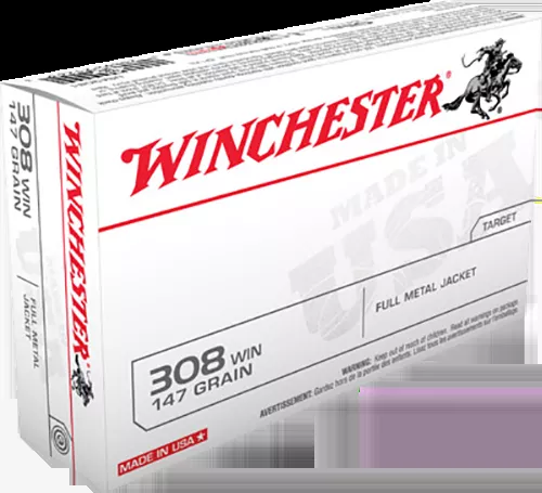 Winchester USA 308Win 147gr FMJ 20rd