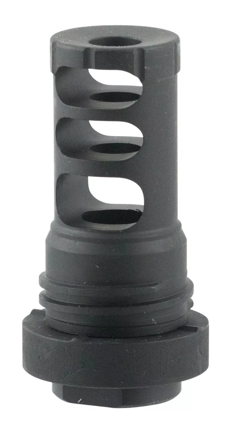 Yankee Hill QD Muzzle Brake Black Steel with 1/2"-28 tpi Threads & 2.50" OAL for 5.56x45mm NATO AR-Platform