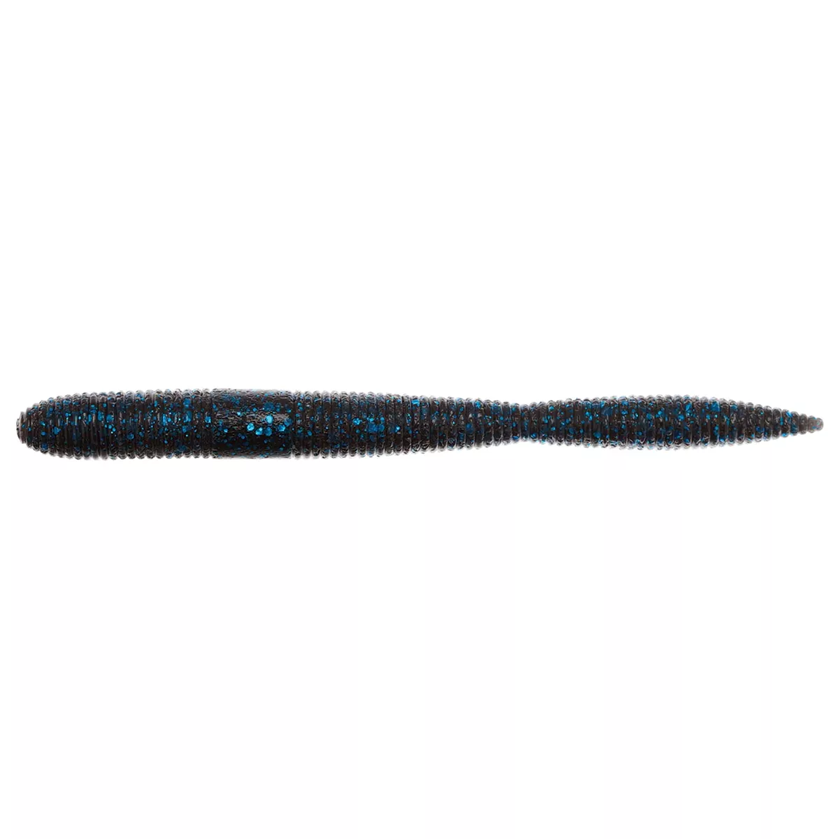Z-Man FattyZ Plastic Fishing Worm 5" - Black Blue Flake