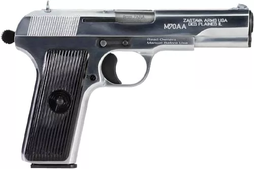 ZASTAVA M70AA 9MM CHROME PISTOL