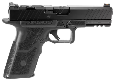 ZEV OZ9SDUTYSS OZ9 Duty Standard 9mm Luger 15+1 4.50", Black, Serrated Stainless Steel Slide with Optic Cut, Polymer Frame with Picatinny Rail, Fiber Optic Combat Sights