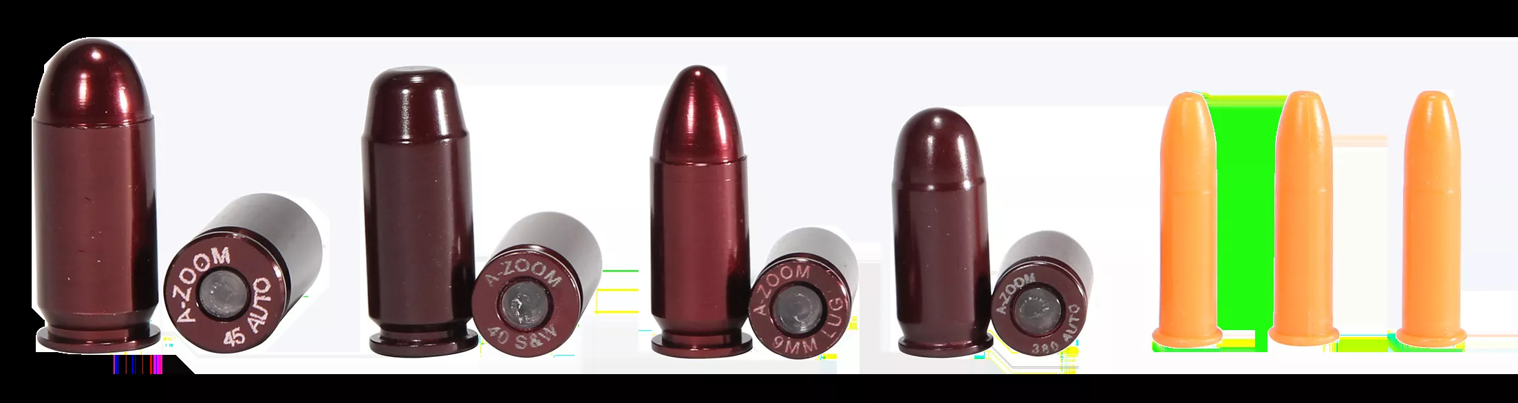 A-Zoom NRA Instructor Variety Pack Dummy Rounds (22LR / 308 Win / 9mm / 40S&W / 45ACP) 11 Pack