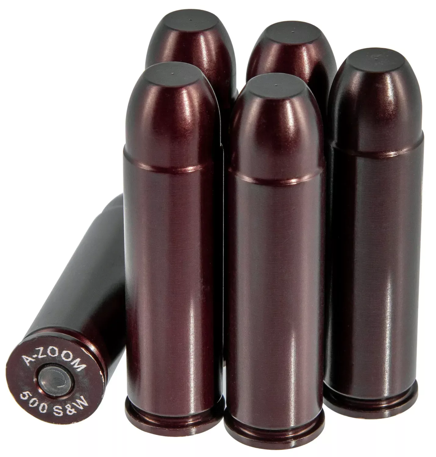A-Zoom Revolver Snap Cap 500 S&W Mag Aluminum 6/Pack